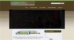 Desktop Screenshot of minnesotaspeakers.com